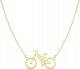 Radziszewska Jewellery Złoty Naszyjnik Rower Łańcuszke SREBRO 925 Prezent Kobieta DEDYKACJA GRATIS 1