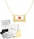 Radziszewska Jewellery Złoty Naszyjnik Książka Łańcuszek SREBRO 925 Prezent DEDYKACJA GRATIS 1
