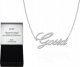 Radziszewska Jewellery Naszyjnik Srebrny z imieniem GOSIA Łańcuszek 925 Prezent TABLICZKA GRATIS 1