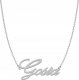 Radziszewska Jewellery Naszyjnik Srebrny z imieniem GOSIA Łańcuszek 925 Prezent TABLICZKA GRATIS 2