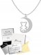 Radziszewska Jewellery Naszyjnik Srebrny z MISIEM Łańcuszek Kryształ Prezent DEDYKACJA GRATIS 1