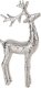 Home Styling Collection FIGURKA ŚWIATECZNA M166B 14 X 5 X 31 CM SREBRNY 1