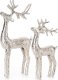 Home Styling Collection FIGURKA ŚWIATECZNA M166B 14 X 5 X 31 CM SREBRNY 1