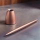 Lexon Scribalu Ballpoint pen with rose gold/soft gold base LS64P1 4