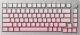 Klawiatura Akko AKKO MonsGeek  M1W SP Pink&White Gaming-Tastatur, Wireless, RGB, V3 Piano Pro Switch - silber, ANSI (US) 1