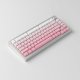 Klawiatura Akko AKKO MonsGeek  M1W SP Pink&White Gaming-Tastatur, Wireless, RGB, V3 Piano Pro Switch - silber, ANSI (US) 2