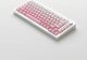 Klawiatura Akko AKKO MonsGeek  M1W SP Pink&White Gaming-Tastatur, Wireless, RGB, V3 Piano Pro Switch - silber, ANSI (US) 6