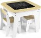 Milly Mally Zestaw mebli Olaf Blocks - Stolik i dwa krzesełka White 2