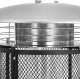 Uniprodo Lampa grzewcza promiennik ciepła gazowy tarasowy 11 kW 182 cm - srebrny Lampa grzewcza promiennik ciepła gazowy tarasowy 11 kW 182 cm - srebrny 2