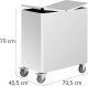 Royal Catering Wózek pojemnik na mąkę produkty sypkie 18 l 70.5 x 40.5 x 79 cm Wózek pojemnik na mąkę produkty sypkie 18 l 70.5 x 40.5 x 79 cm 4
