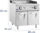 Royal Catering Grill gazowy podwójny gładki ryflowany z szafką wolnostojący 12 kW Grill gazowy podwójny gładki ryflowany z szafką wolnostojący 12 kW 5