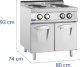 Royal Catering Kuchnia elektryczna wolnostojąca z szafką 4 pola grzewcze 10.4 kW 400 V Kuchnia elektryczna wolnostojąca z szafką 4 pola grzewcze 10.4 kW 400 V 6