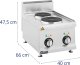 Royal Catering Kuchnia elektryczna nastawna z okapem 2 pola grzewcze 4.6 kW 400 V Kuchnia elektryczna nastawna z okapem 2 pola grzewcze 4.6 kW 400 V 4