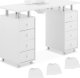 Physa Biurko kosmetyczne do manicure z pochłaniaczem 8 szuflad 119 x 45 x 77 cm Biurko kosmetyczne do manicure z pochłaniaczem 8 szuflad 119 x 45 x 77 cm 1