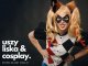 Pepco Opaska kocie uszy futrzane różowe z białymi środkami  miękkie strój bal karnawałowy Cosplay 2