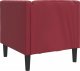 vidaXL vidaXL Fotel Chesterfield, winna czerwień, tapicerowany sztuczną skórą 6