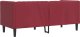 vidaXL vidaXL Sofa Chesterfield, 2-os., bordowa, tapicerowana sztuczną skórą 6