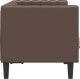 vidaXL Sofa Chesterfield, 2-os., brązowa, tapicerowana sztuczną skórą 5