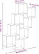 vidaXL vidaXL Półka ścienna w formie kostek, stare drewno, 90x15x119,5 cm 9