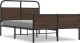 vidaXL vidaXL Łóżko bez materaca, 120x200 cm, brązowy dąb 2