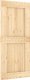 vidaXL vidaXL Drzwi przesuwne z osprzętem, 90x210 cm, lite drewno sosnowe 3