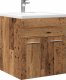 vidaXL vidaXL Szafka pod umywalkę, stare drewno, 41x38,5x46 cm 1