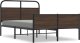 vidaXL vidaXL Łóżko bez materaca, 135x190 cm, brązowy dąb 2