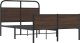 vidaXL vidaXL Łóżko bez materaca, 135x190 cm, brązowy dąb 3