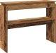 vidaXL vidaXL Stolik konsolowy, stare drewno, wysoki połysk, 80x30x102 cm 6