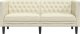 vidaXL vidaXL Sofa Chesterfield, 2-os., kremowa, tapicerowana sztuczną skórą 4