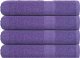 vidaXL Ręczniki do sauny, 4 szt., fioletowy, 80x200 cm, bawełna 100% 1