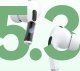 Słuchawki Dudao Słuchawki U19 douszne TWS bezprzewodowe Bluetooth 5.3 z wyświetlaczem LED - białe 4