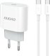 Ładowarka Dudao Ładowarka sieciowa Dudao A14EUC PD 20W USB-C z kablem - biała 1
