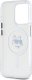 Karl Lagerfeld Karl Lagerfeld KLHMP15LHLSCHH iPhone 15   Pro 6.1" biały/white hardcase IML Metal Choupette Head MagSafe 7