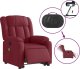 vidaXL Podnoszony fotel masujący, elektryczny, rozkładany, czerwony 5