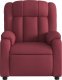 vidaXL Rozkładany fotel masujący, elektryczny, winna czerwień, tkanina 8