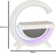 Radiobudzik KRISBERG Lampka LED RGB ładowarka indukcyjna radio budzik zegar 11