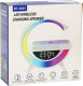 Radiobudzik KRISBERG Lampka LED RGB ładowarka indukcyjna radio budzik zegar 1