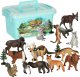 Figurka Lean Sport Figurki zwierzęta zoo zestaw do zabawy 19 el. 9