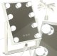 BEAUTY SYSTEM Lusterko do makijażu kosmetyczne podświetlane LED Hollywood z 9 żarówkami USB 25 x 30 cm 1