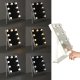 BEAUTY SYSTEM Lusterko do makijażu kosmetyczne podświetlane LED Hollywood z 9 żarówkami USB 25 x 30 cm 9