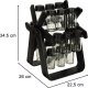 Excellent Houseware Organizer na przyprawy pojemnik przyprawnik stojak obrotowy 9