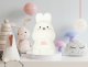 Creative Lampka nocna dla dzieci silikonowa LED biała z różem króliczek 8