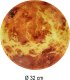 Zegar ścienny planeta mars z wyświetlaczem LED 32 cm pomarańczowy 3