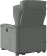 vidaXL vidaXL Podnoszony fotel masujący, rozkładany, ciemnoszary, tkanina 6