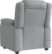 vidaXL vidaXL Rozkładany fotel masujący, jasnoszary, obity tkaniną 5