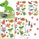 Dodo ZESTAW TYMCZASOWYCH TATUAŻY "DINOZAURY" 4 ARKUSZE Z KOLOROWYMI TATUAŻAMI 1