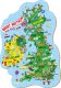 Dodo Puzzle "Mapa Wielkiej Brytanii i Irlandii" 100 Elementów Układanka Zestaw 2