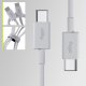 Kabel USB Allity Allity kabel AUC-03 USB-C - USB-C 1,0 m 100W biały 2