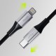 Kabel USB Allity Allity kabel USB-C - Lightning 1,0 m 27W czarny 5